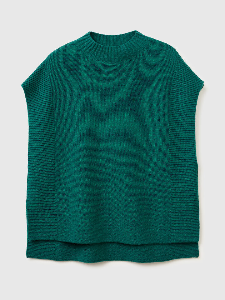 SLEEVELESS SWEATER Femme image number 5